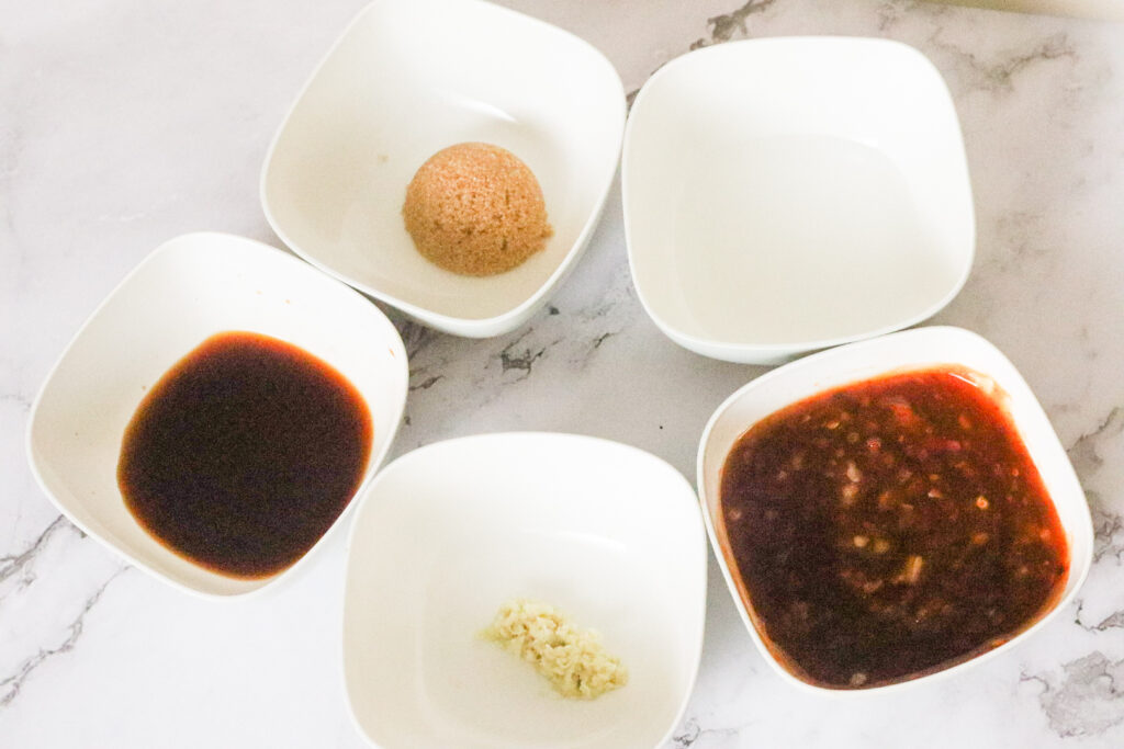 ingredients for sauce 