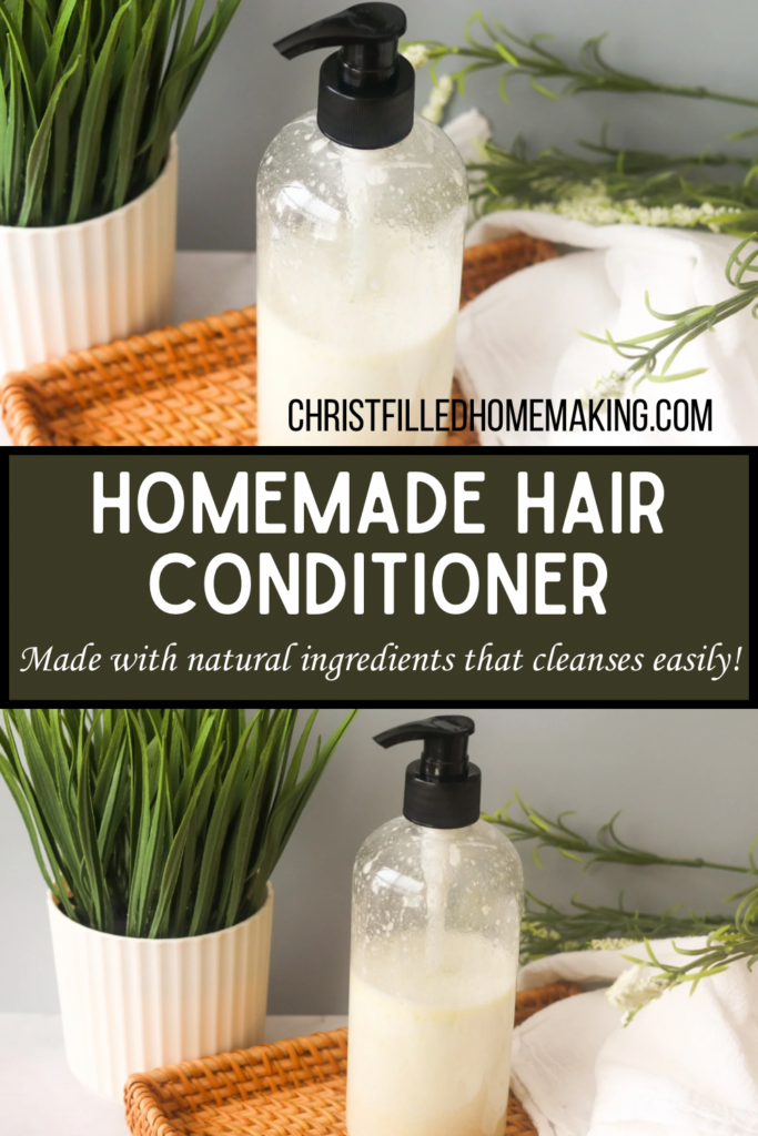 homemade hair conditioner pinterest pin