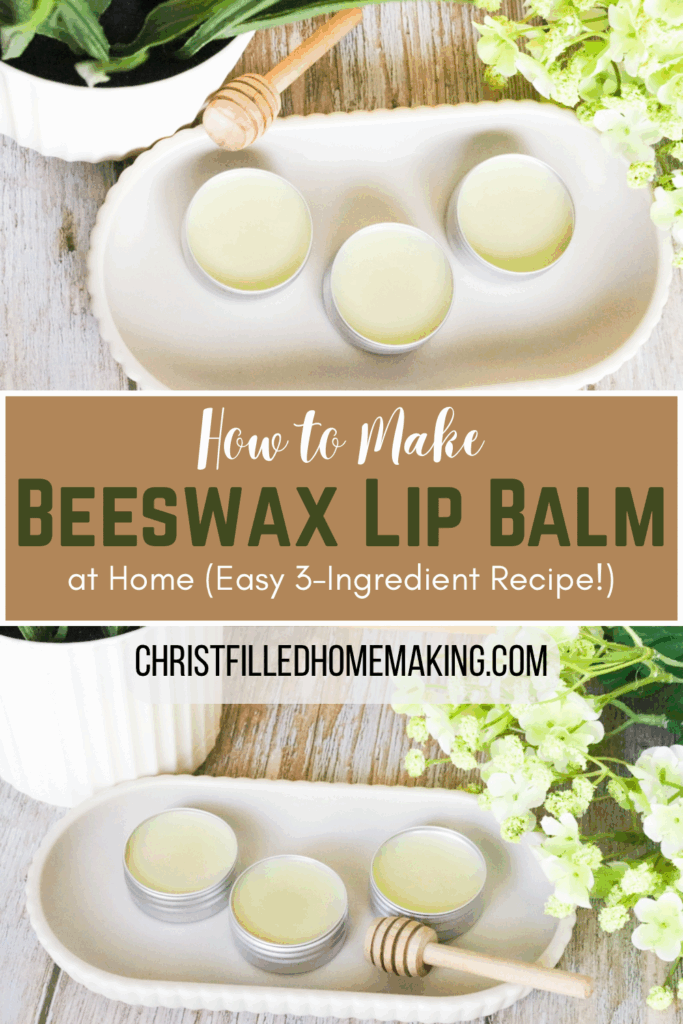 beeswax lip balm recipe pinterest pin