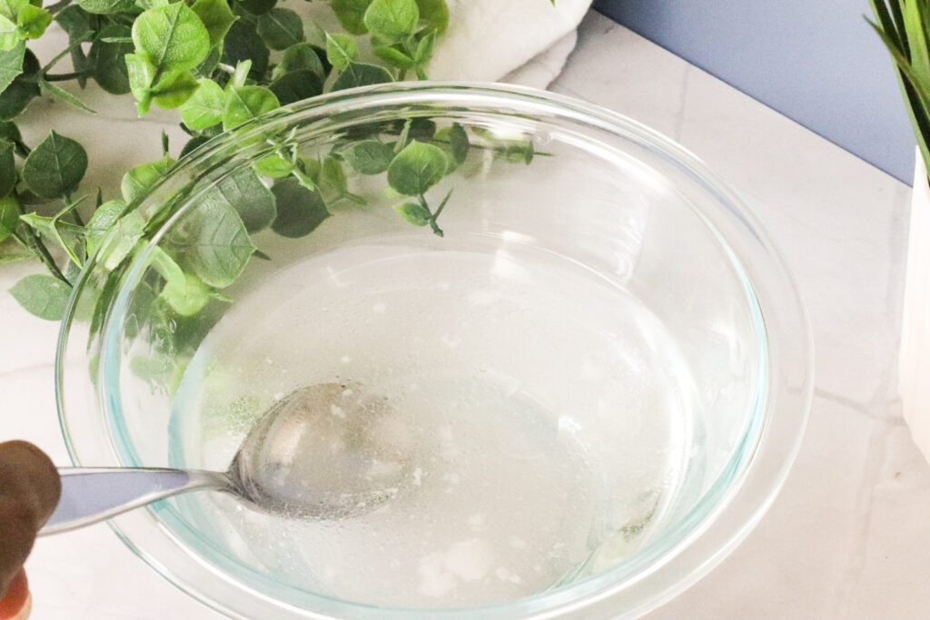 mixing together for homemade mouthwash