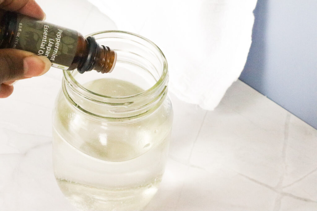 adding essential oils to homemade mouthwash