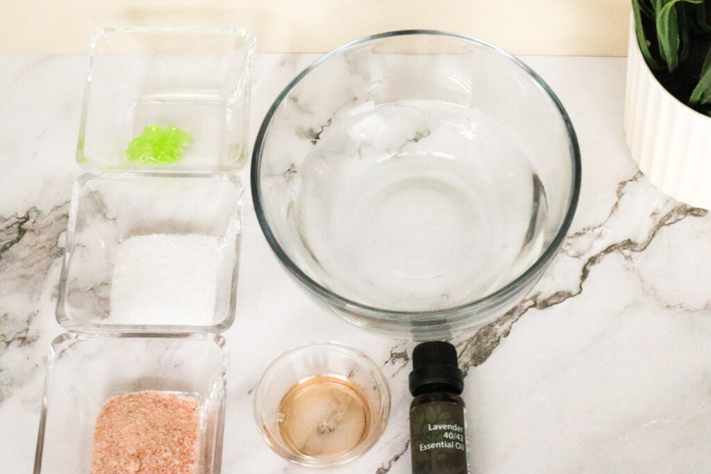 ingredients for sea salt spritz