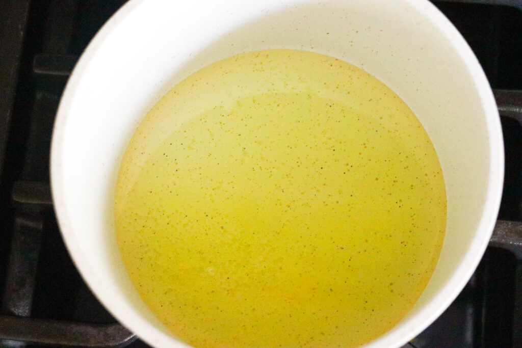 once melted letting the ingredients cool