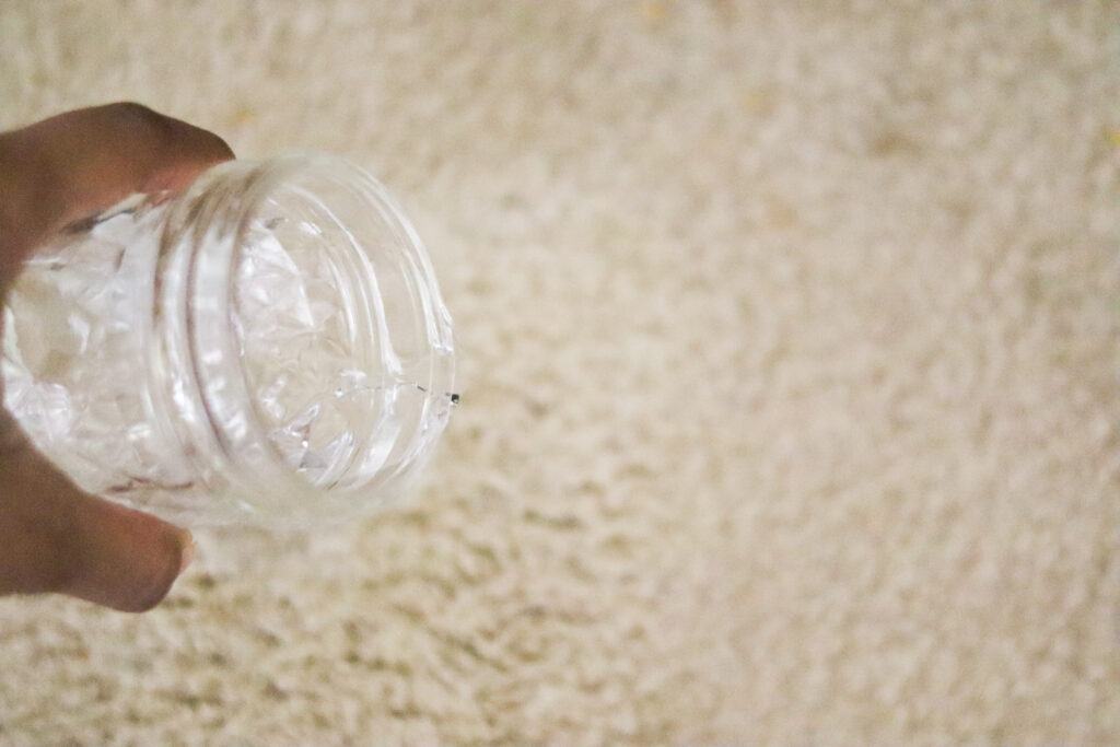 using water to wipe of stains on floor