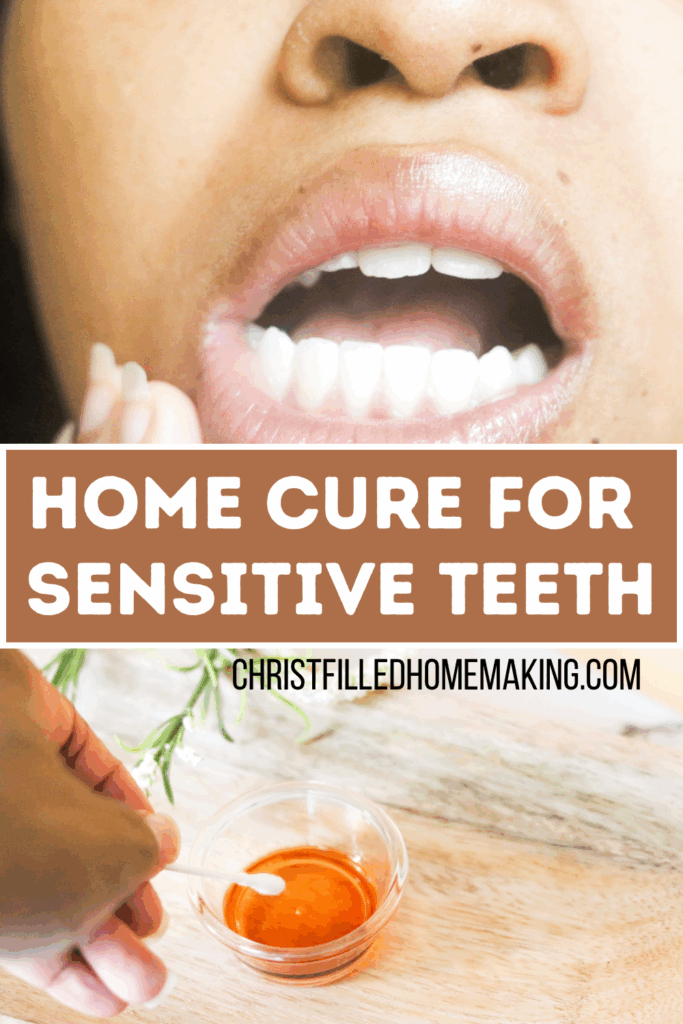 home cure for sensitive teeth pinterest pin